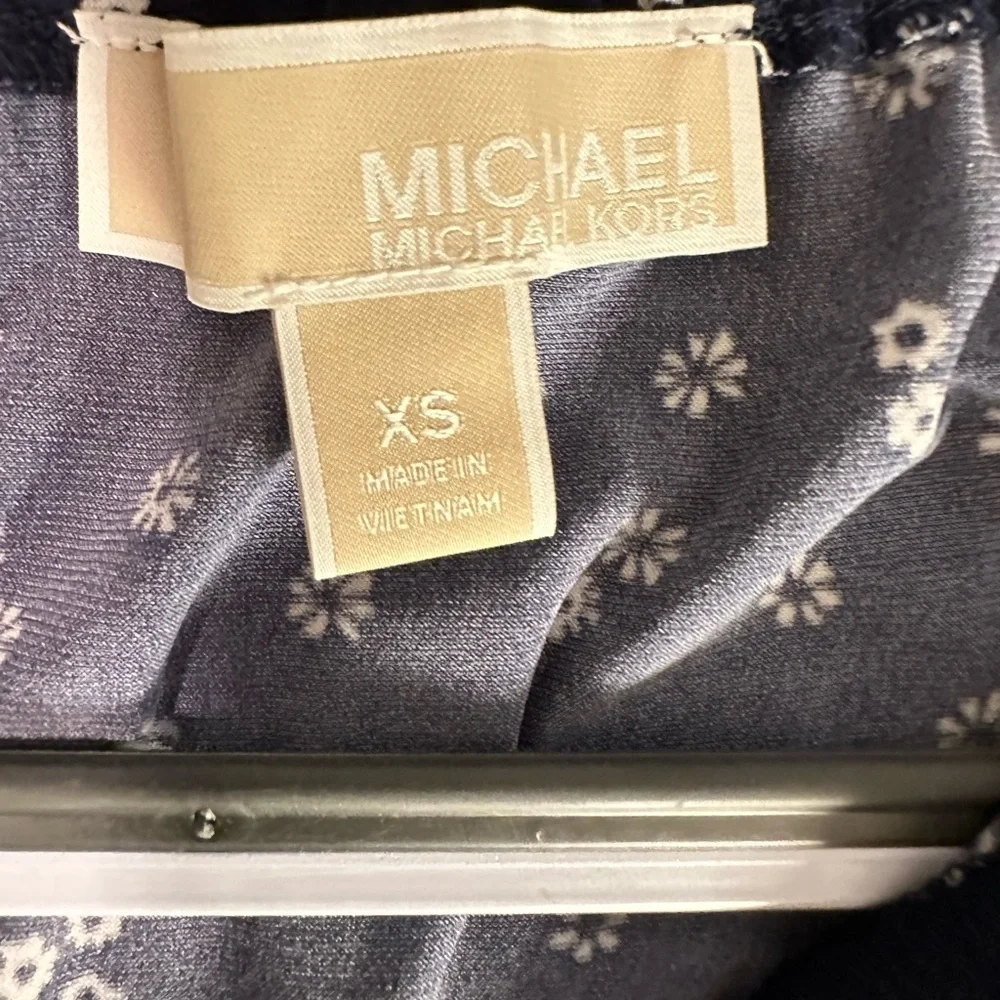 Michael Kors Navy & White Floral Dress, Size XS